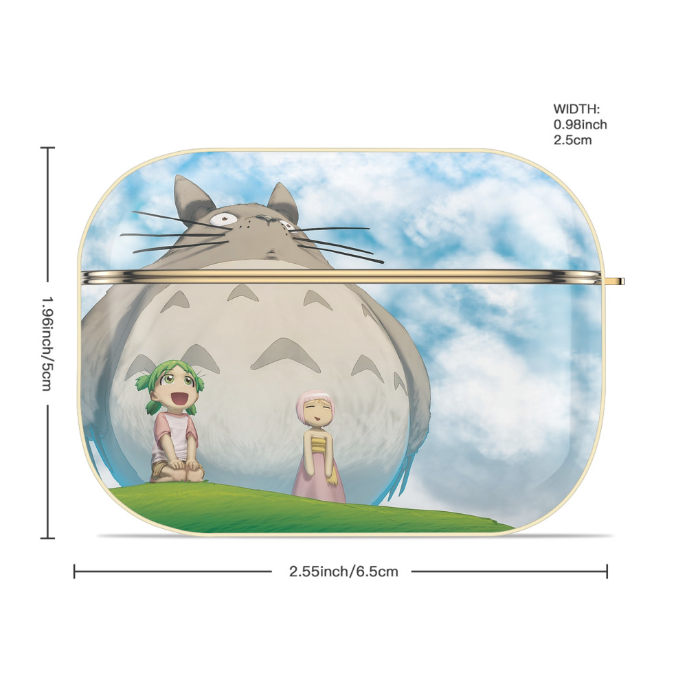 となりのトトロ 草壁メイ 草壁サツキ My Neighbor Totoro Satsuki Kusakabe Mei Kusakabe 【AirPods Pro用】ハードシェル保護ケース｜耐衝撃・防指紋・カラビナ付き商品仕様