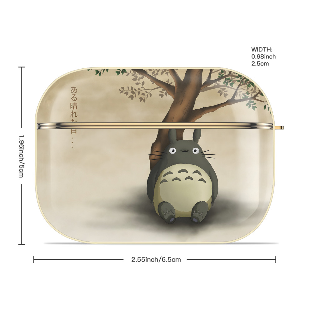 となりのトトロ 草壁メイ 草壁サツキ My Neighbor Totoro Satsuki Kusakabe Mei Kusakabe 【AirPods Pro用】ハードシェル保護ケース｜耐衝撃・防指紋・カラビナ付き商品仕様
