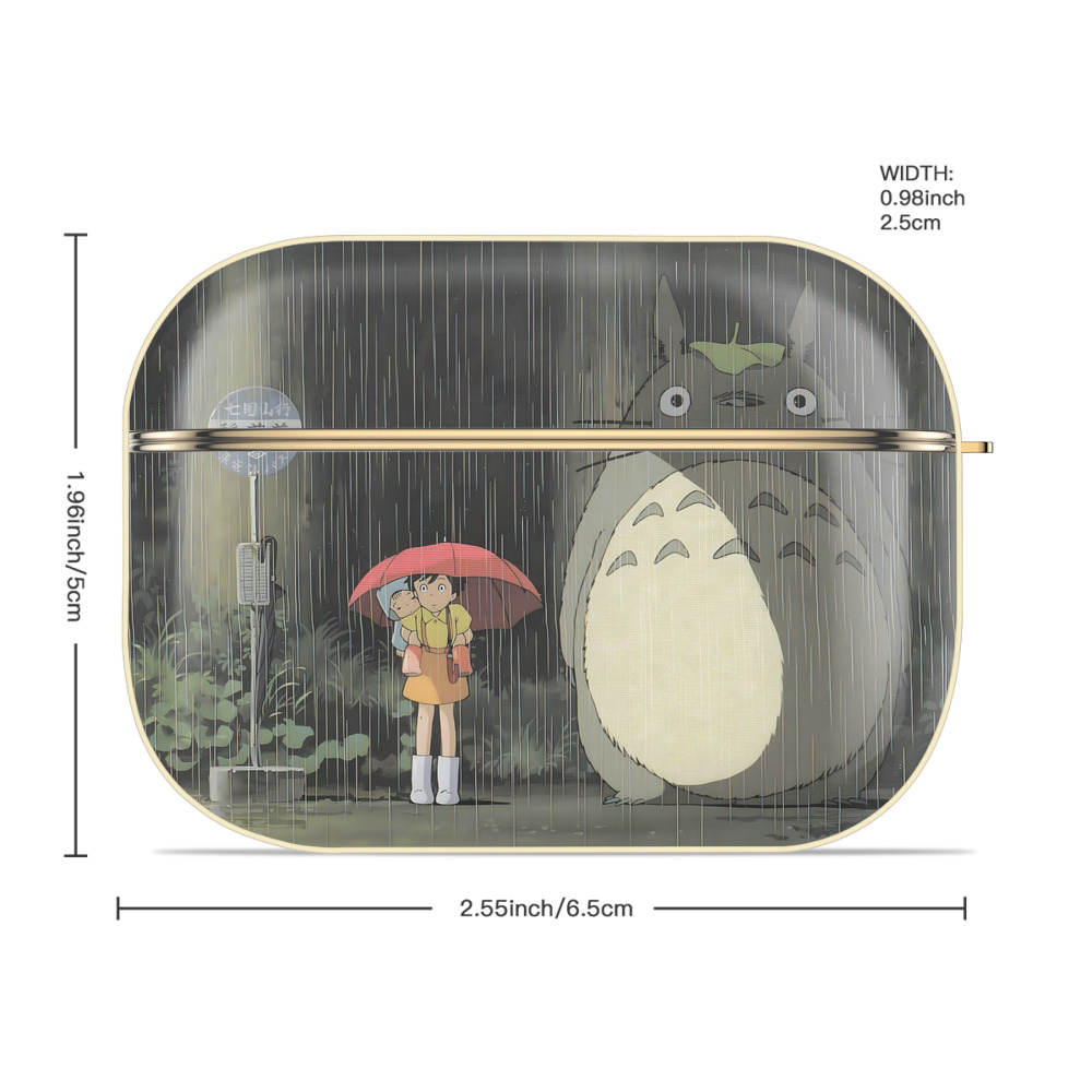 となりのトトロ 草壁メイ 草壁サツキ My Neighbor Totoro Satsuki Kusakabe Mei Kusakabe 【AirPods Pro用】ハードシェル保護ケース｜耐衝撃・防指紋・カラビナ付き商品仕様