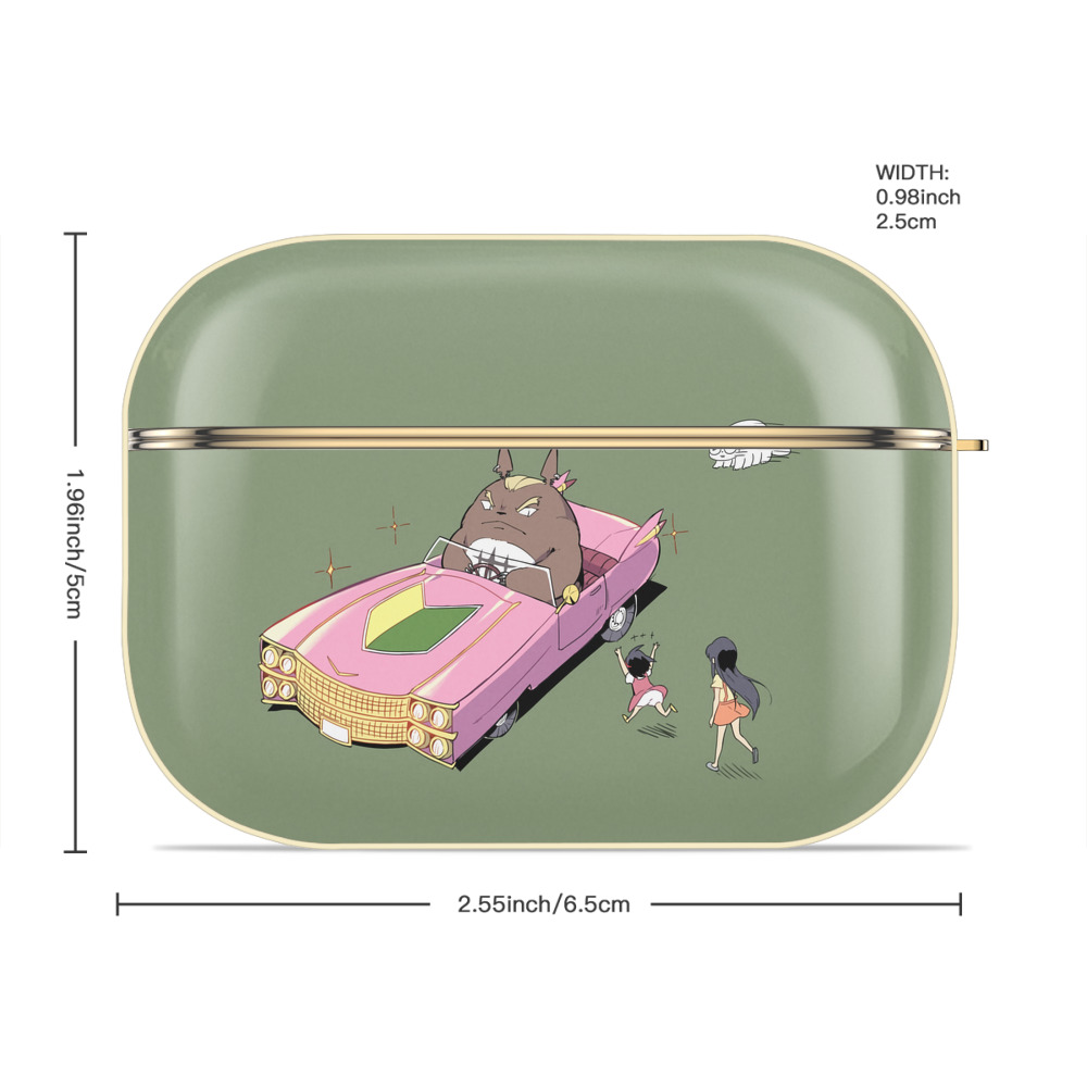 となりのトトロ 草壁メイ 草壁サツキ My Neighbor Totoro Satsuki Kusakabe Mei Kusakabe 【AirPods Pro用】ハードシェル保護ケース｜耐衝撃・防指紋・カラビナ付き商品仕様