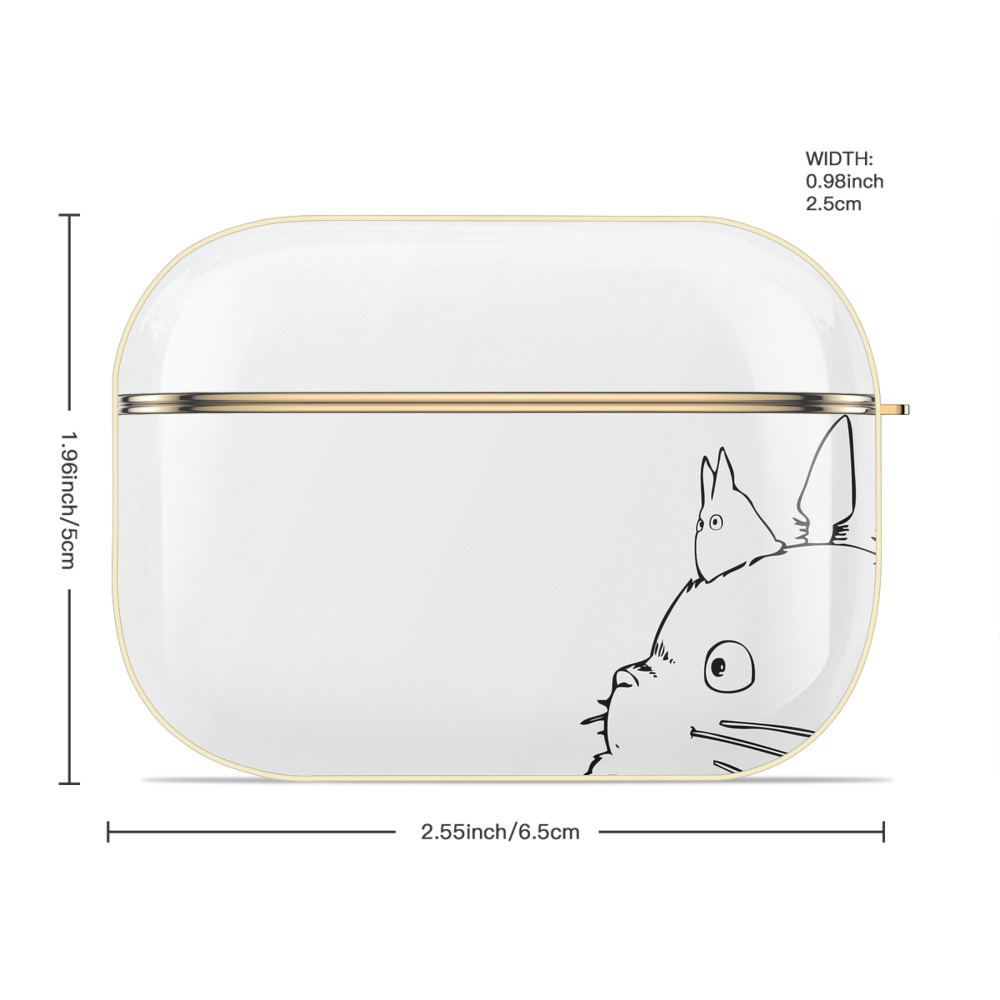 となりのトトロ 草壁メイ 草壁サツキ My Neighbor Totoro Satsuki Kusakabe Mei Kusakabe 【AirPods Pro用】ハードシェル保護ケース｜耐衝撃・防指紋・カラビナ付き商品仕様