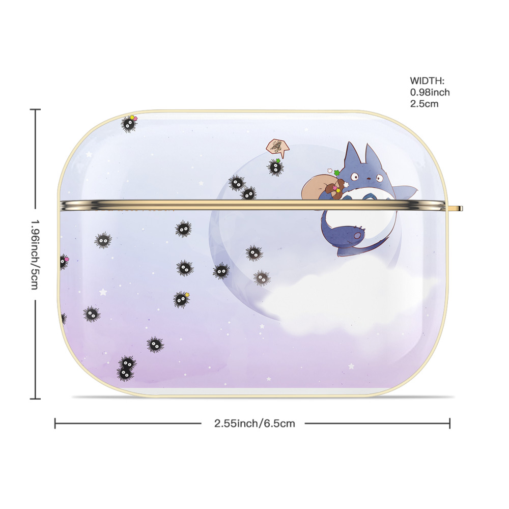 となりのトトロ 草壁メイ 草壁サツキ My Neighbor Totoro Satsuki Kusakabe Mei Kusakabe 【AirPods Pro用】ハードシェル保護ケース｜耐衝撃・防指紋・カラビナ付き商品仕様