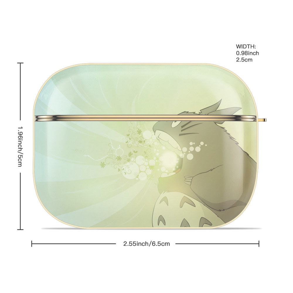 となりのトトロ 草壁メイ 草壁サツキ My Neighbor Totoro Satsuki Kusakabe Mei Kusakabe 【AirPods Pro用】ハードシェル保護ケース｜耐衝撃・防指紋・カラビナ付き商品仕様