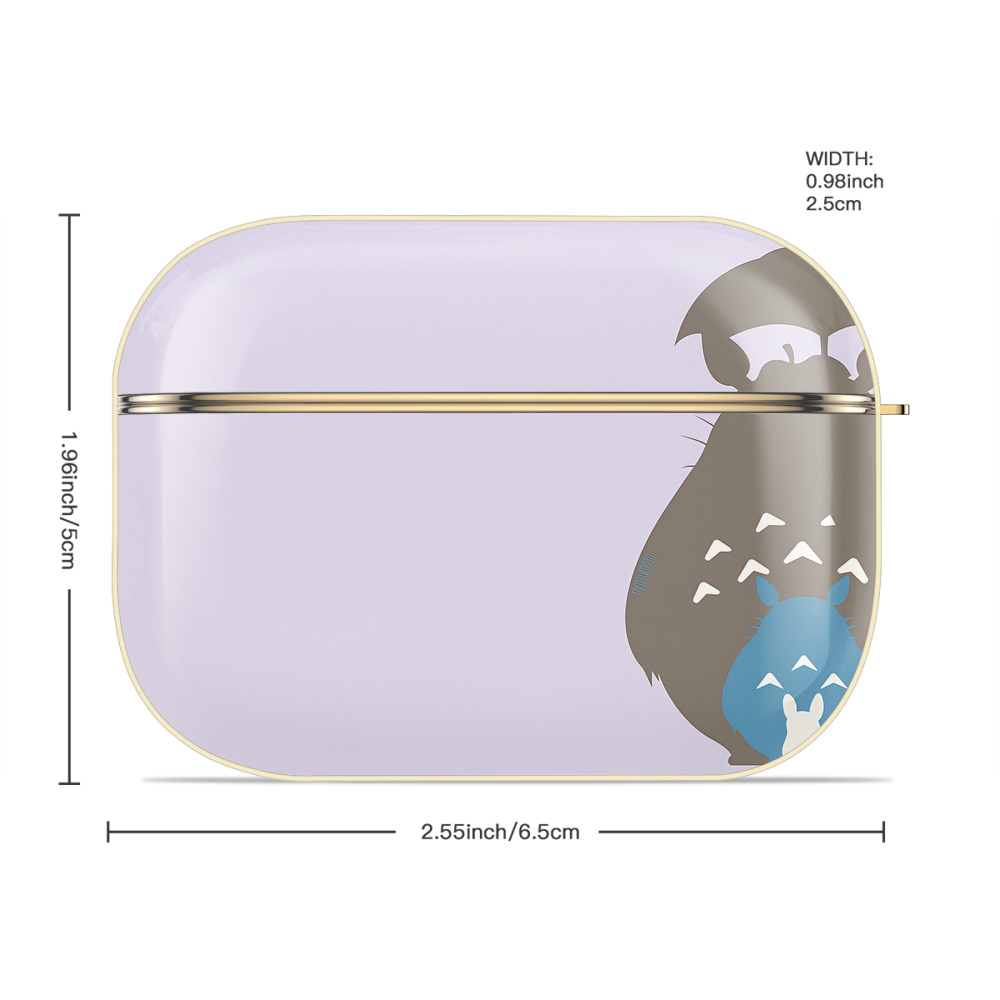 となりのトトロ 草壁メイ 草壁サツキ My Neighbor Totoro Satsuki Kusakabe Mei Kusakabe 【AirPods Pro用】ハードシェル保護ケース｜耐衝撃・防指紋・カラビナ付き商品仕様