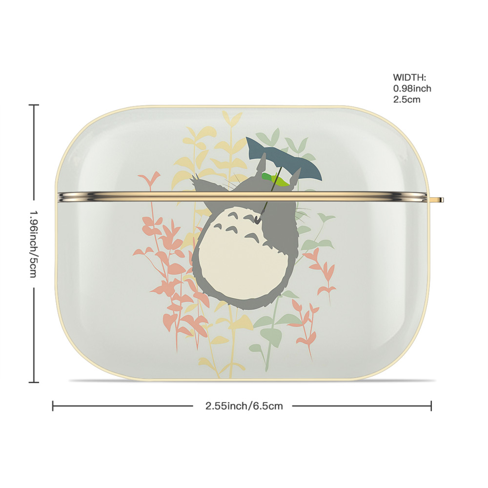 となりのトトロ 草壁メイ 草壁サツキ My Neighbor Totoro Satsuki Kusakabe Mei Kusakabe 【AirPods Pro用】ハードシェル保護ケース｜耐衝撃・防指紋・カラビナ付き商品仕様