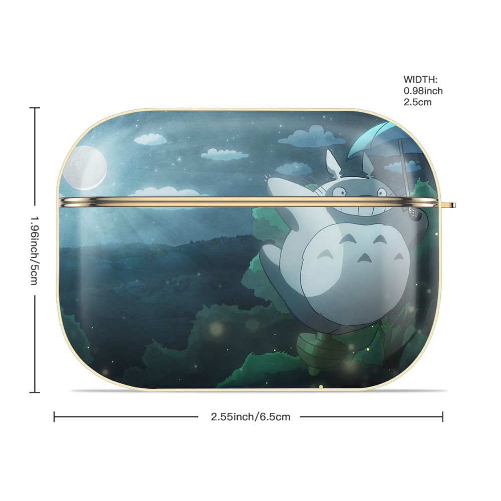 となりのトトロ 草壁メイ 草壁サツキ My Neighbor Totoro Satsuki Kusakabe Mei Kusakabe 【AirPods Pro用】ハードシェル保護ケース｜耐衝撃・防指紋・カラビナ付き商品仕様