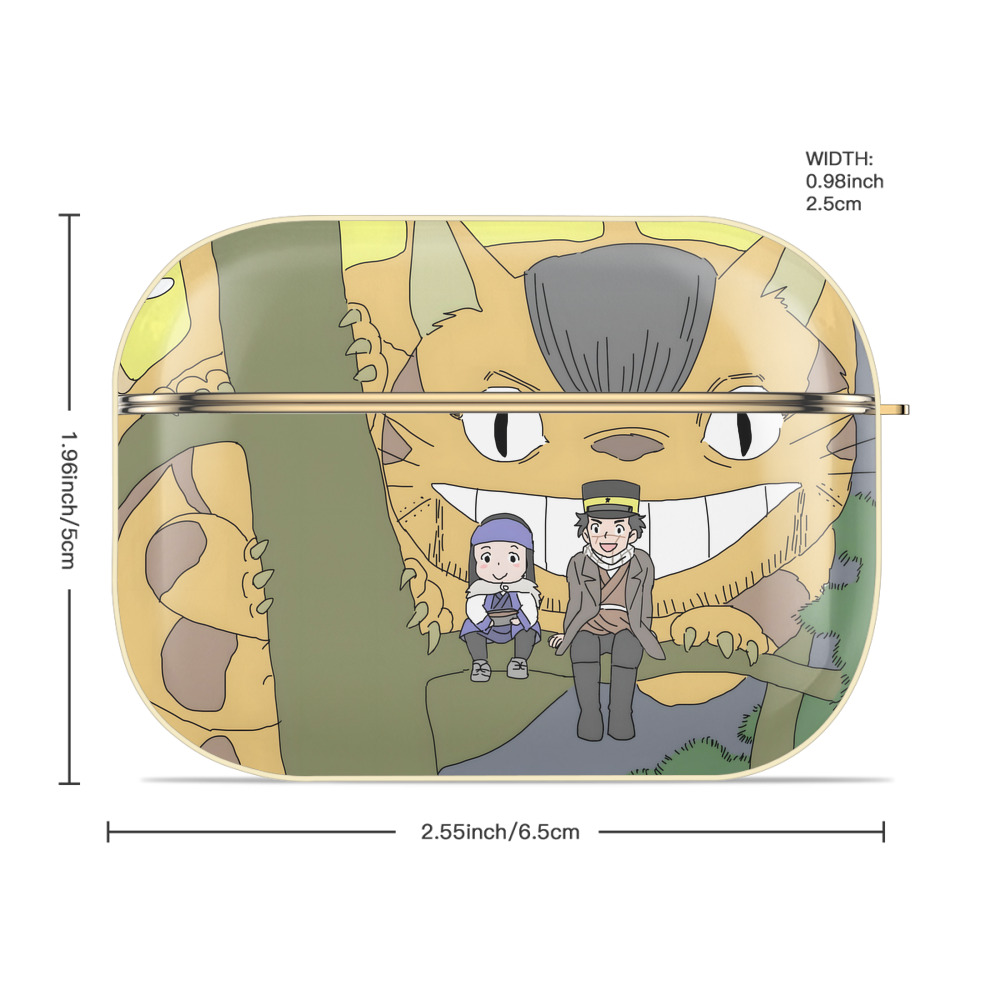 となりのトトロ 草壁メイ 草壁サツキ My Neighbor Totoro Satsuki Kusakabe Mei Kusakabe 【AirPods Pro用】ハードシェル保護ケース｜耐衝撃・防指紋・カラビナ付き商品仕様