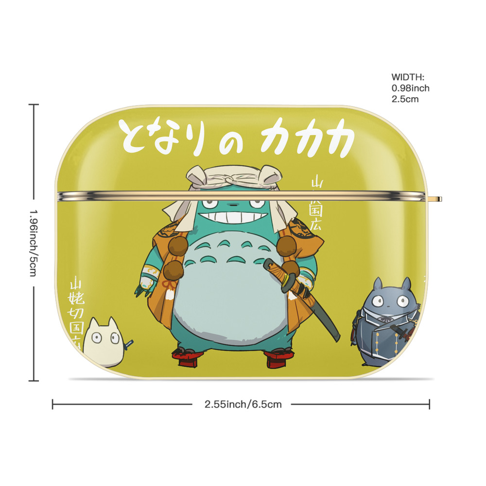 となりのトトロ 草壁メイ 草壁サツキ My Neighbor Totoro Satsuki Kusakabe Mei Kusakabe 【AirPods Pro用】ハードシェル保護ケース｜耐衝撃・防指紋・カラビナ付き商品仕様