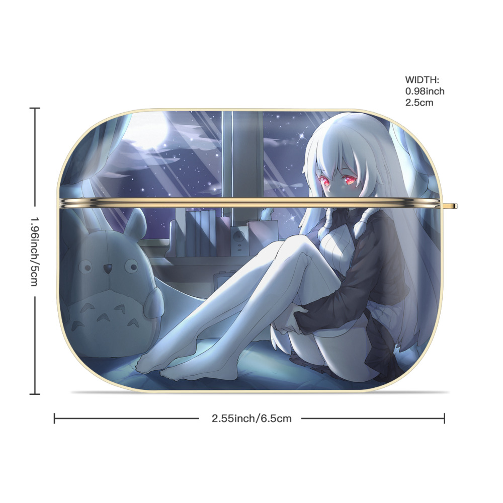 となりのトトロ 草壁メイ 草壁サツキ My Neighbor Totoro Satsuki Kusakabe Mei Kusakabe 【AirPods Pro用】ハードシェル保護ケース｜耐衝撃・防指紋・カラビナ付き商品仕様