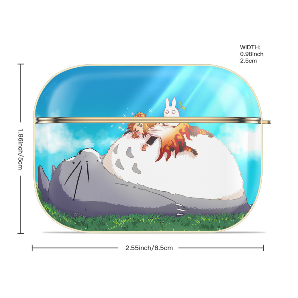 となりのトトロ 草壁メイ 草壁サツキ My Neighbor Totoro Satsuki Kusakabe Mei Kusakabe 【AirPods Pro用】ハードシェル保護ケース｜耐衝撃・防指紋・カラビナ付き商品仕様