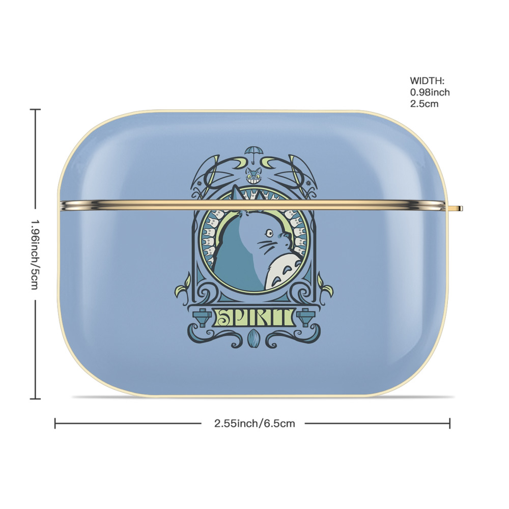 となりのトトロ 草壁メイ 草壁サツキ My Neighbor Totoro Satsuki Kusakabe Mei Kusakabe 【AirPods Pro用】ハードシェル保護ケース｜耐衝撃・防指紋・カラビナ付き商品仕様