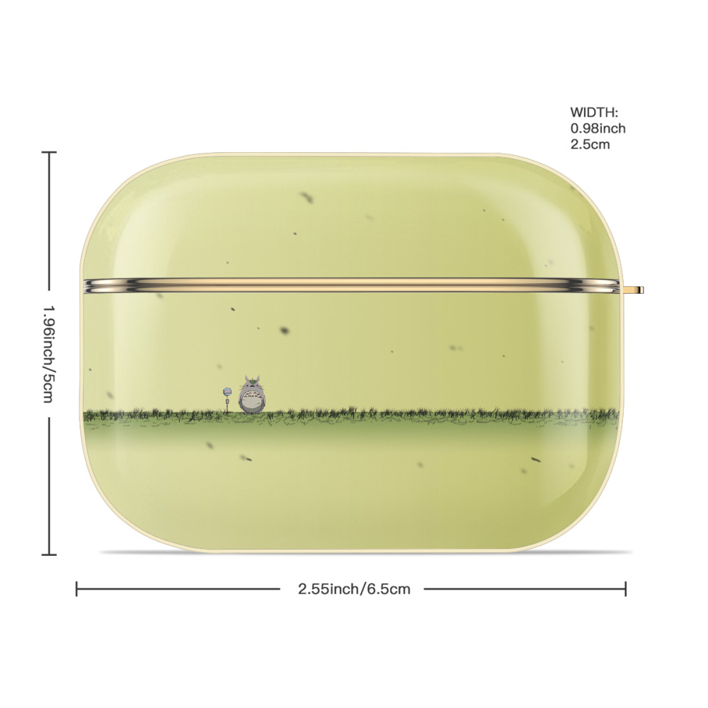 となりのトトロ 草壁メイ 草壁サツキ My Neighbor Totoro Satsuki Kusakabe Mei Kusakabe 【AirPods Pro用】ハードシェル保護ケース｜耐衝撃・防指紋・カラビナ付き商品仕様