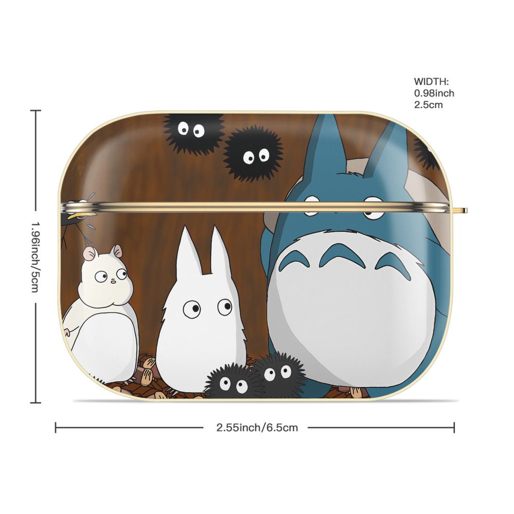 となりのトトロ 草壁メイ 草壁サツキ My Neighbor Totoro Satsuki Kusakabe Mei Kusakabe 【AirPods Pro用】ハードシェル保護ケース｜耐衝撃・防指紋・カラビナ付き商品仕様
