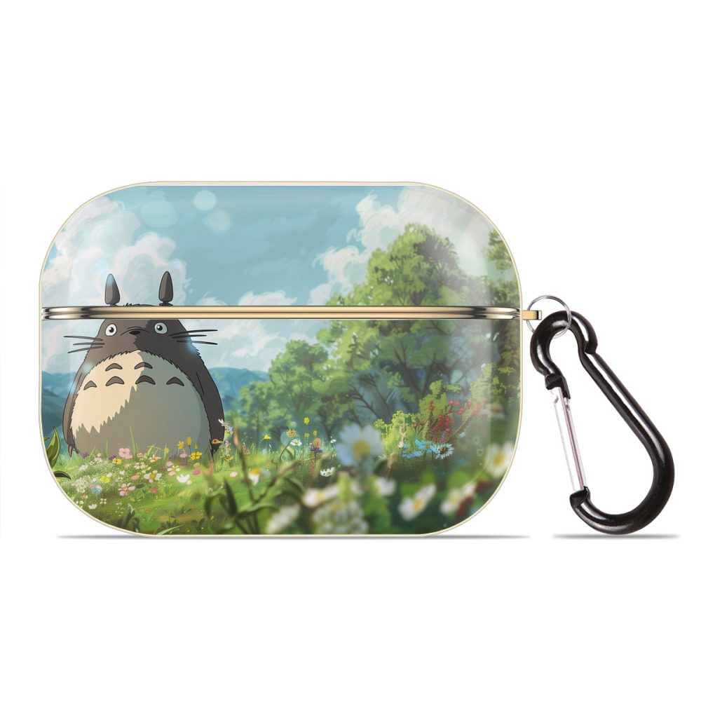 となりのトトロ 草壁メイ 草壁サツキ My Neighbor Totoro Satsuki Kusakabe Mei Kusakabe 【AirPods Pro用】ハードシェル保護ケース｜耐衝撃・防指紋・カラビナ付き商品仕様