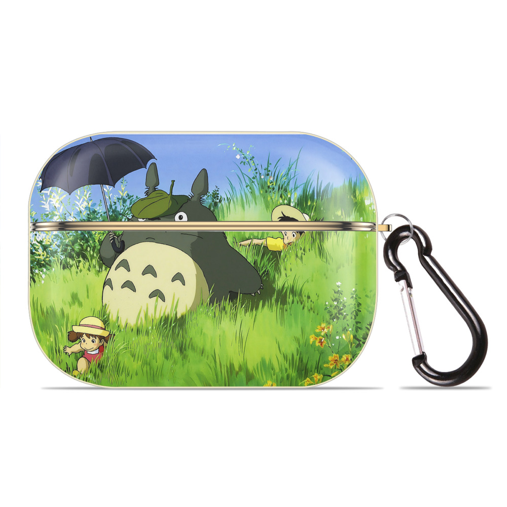 となりのトトロ 草壁メイ 草壁サツキ My Neighbor Totoro Satsuki Kusakabe Mei Kusakabe 【AirPods Pro用】ハードシェル保護ケース｜耐衝撃・防指紋・カラビナ付き商品仕様