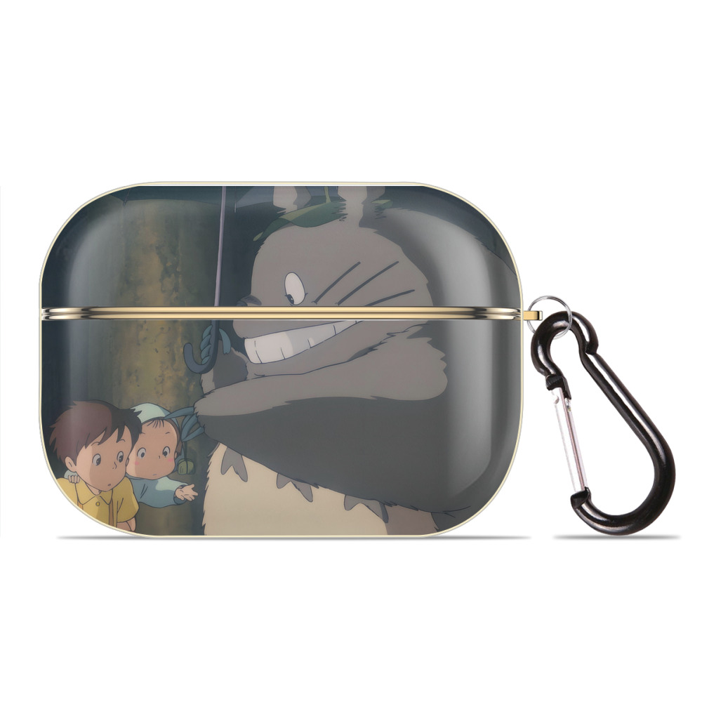 となりのトトロ 草壁メイ 草壁サツキ My Neighbor Totoro Satsuki Kusakabe Mei Kusakabe 【AirPods Pro用】ハードシェル保護ケース｜耐衝撃・防指紋・カラビナ付き商品仕様