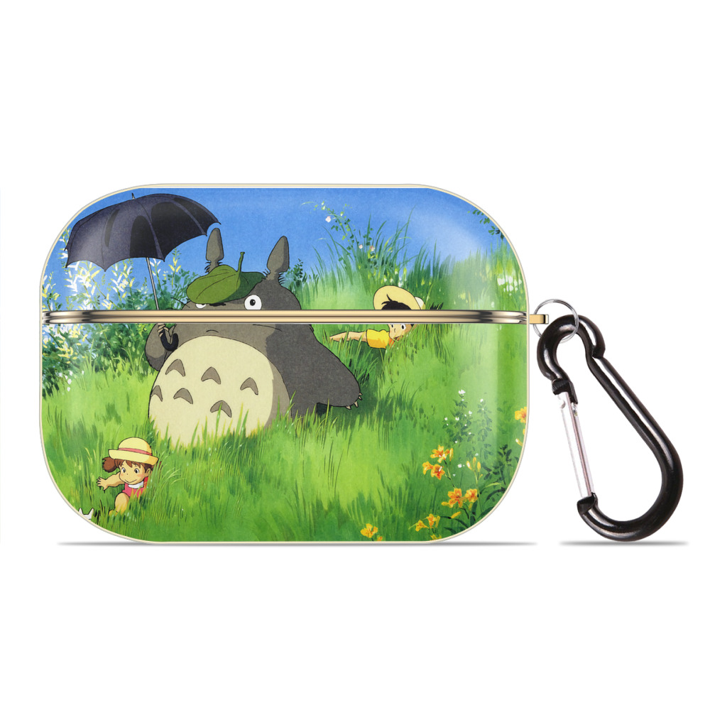 となりのトトロ 草壁メイ 草壁サツキ My Neighbor Totoro Satsuki Kusakabe Mei Kusakabe 【AirPods Pro用】ハードシェル保護ケース｜耐衝撃・防指紋・カラビナ付き商品仕様