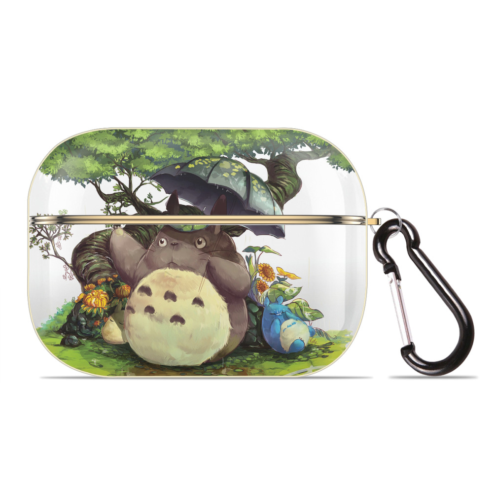 となりのトトロ 草壁メイ 草壁サツキ My Neighbor Totoro Satsuki Kusakabe Mei Kusakabe 【AirPods Pro用】ハードシェル保護ケース｜耐衝撃・防指紋・カラビナ付き商品仕様