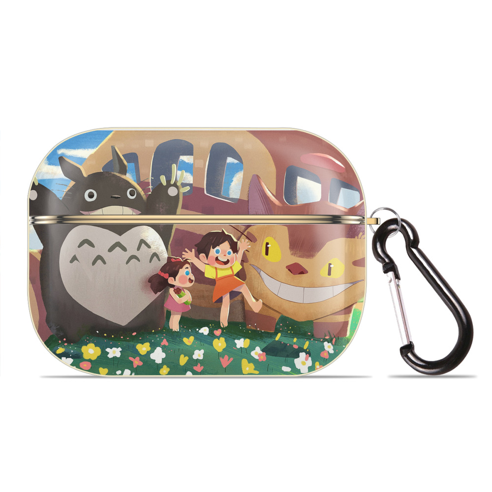 となりのトトロ 草壁メイ 草壁サツキ My Neighbor Totoro Satsuki Kusakabe Mei Kusakabe 【AirPods Pro用】ハードシェル保護ケース｜耐衝撃・防指紋・カラビナ付き商品仕様