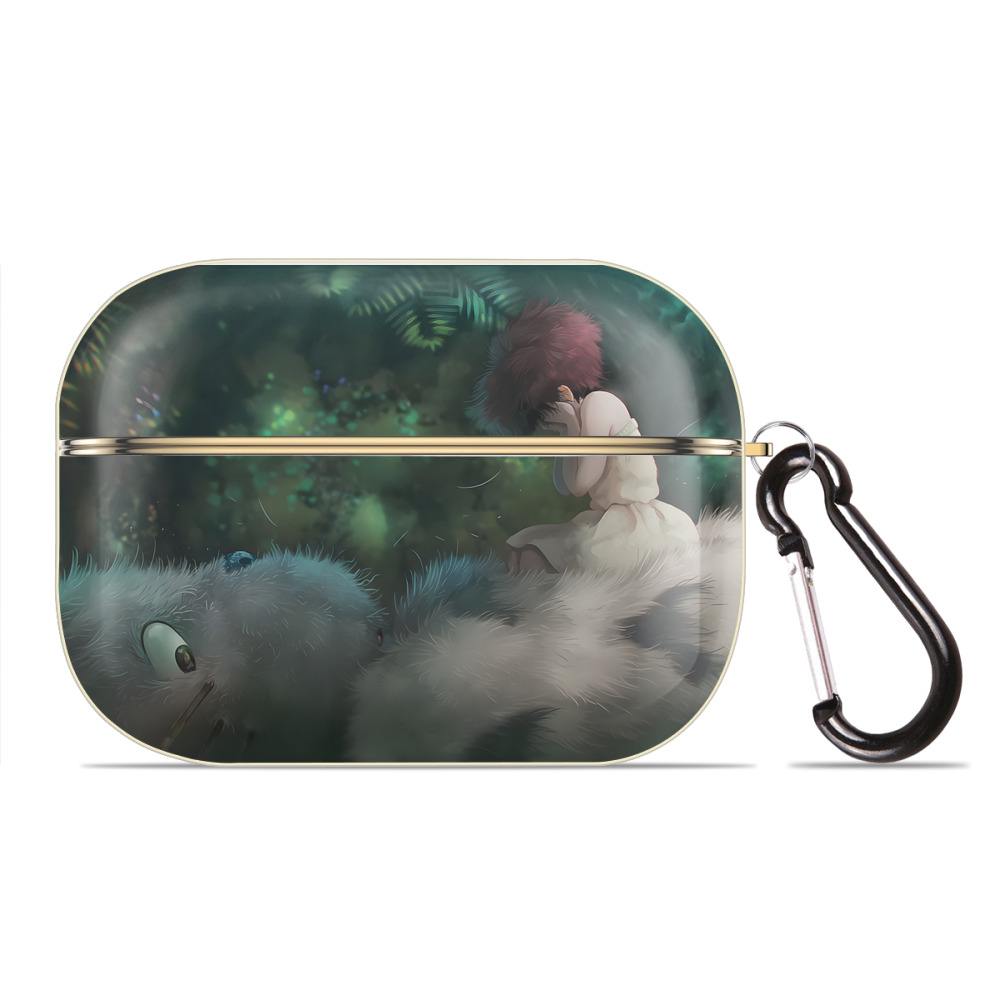 となりのトトロ 草壁メイ 草壁サツキ My Neighbor Totoro Satsuki Kusakabe Mei Kusakabe 【AirPods Pro用】ハードシェル保護ケース｜耐衝撃・防指紋・カラビナ付き商品仕様
