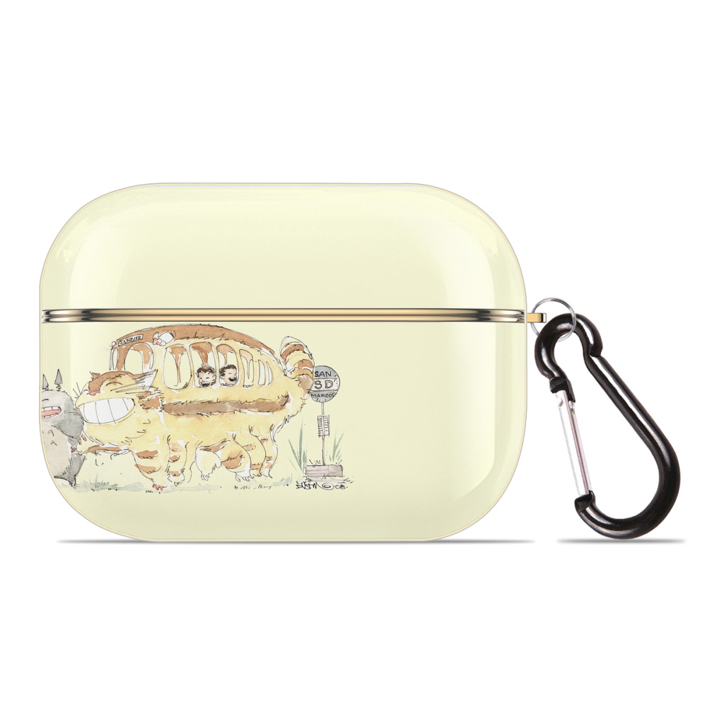 となりのトトロ 草壁メイ 草壁サツキ My Neighbor Totoro Satsuki Kusakabe Mei Kusakabe 【AirPods Pro用】ハードシェル保護ケース｜耐衝撃・防指紋・カラビナ付き商品仕様