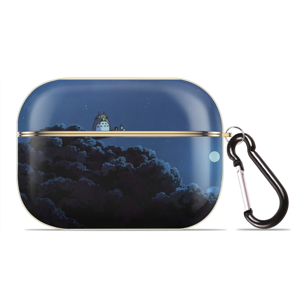 となりのトトロ 草壁メイ 草壁サツキ My Neighbor Totoro Satsuki Kusakabe Mei Kusakabe 【AirPods Pro用】ハードシェル保護ケース｜耐衝撃・防指紋・カラビナ付き商品仕様
