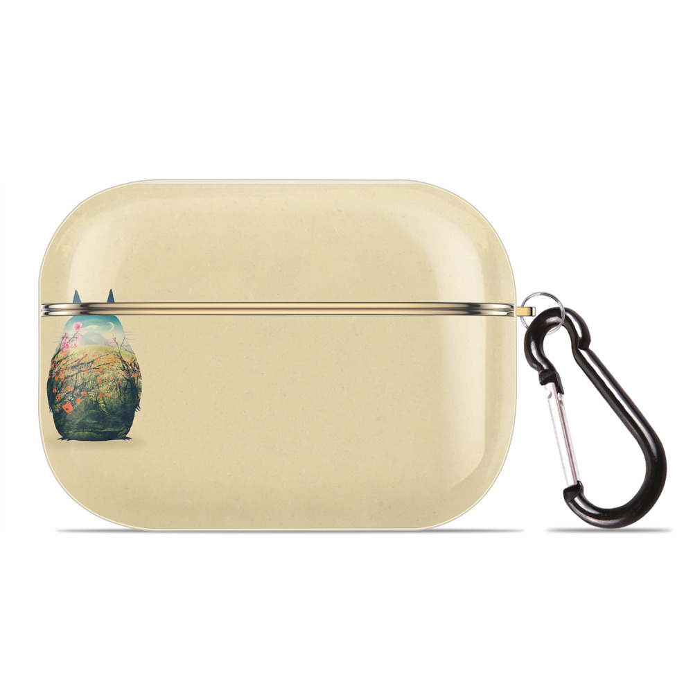 となりのトトロ 草壁メイ 草壁サツキ My Neighbor Totoro Satsuki Kusakabe Mei Kusakabe 【AirPods Pro用】ハードシェル保護ケース｜耐衝撃・防指紋・カラビナ付き商品仕様