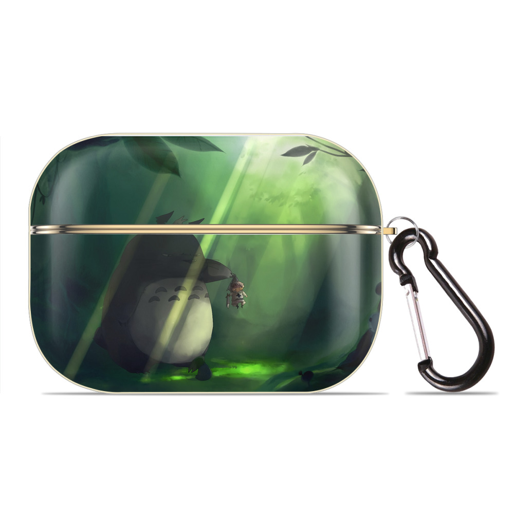 となりのトトロ 草壁メイ 草壁サツキ My Neighbor Totoro Satsuki Kusakabe Mei Kusakabe 【AirPods Pro用】ハードシェル保護ケース｜耐衝撃・防指紋・カラビナ付き商品仕様