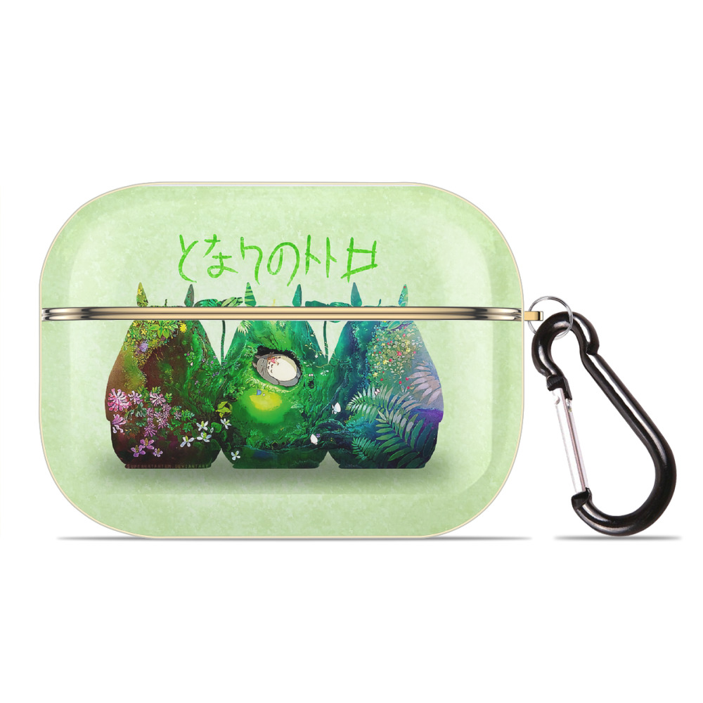 となりのトトロ 草壁メイ 草壁サツキ My Neighbor Totoro Satsuki Kusakabe Mei Kusakabe 【AirPods Pro用】ハードシェル保護ケース｜耐衝撃・防指紋・カラビナ付き商品仕様