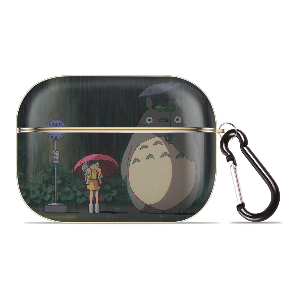 となりのトトロ 草壁メイ 草壁サツキ My Neighbor Totoro Satsuki Kusakabe Mei Kusakabe 【AirPods Pro用】ハードシェル保護ケース｜耐衝撃・防指紋・カラビナ付き商品仕様