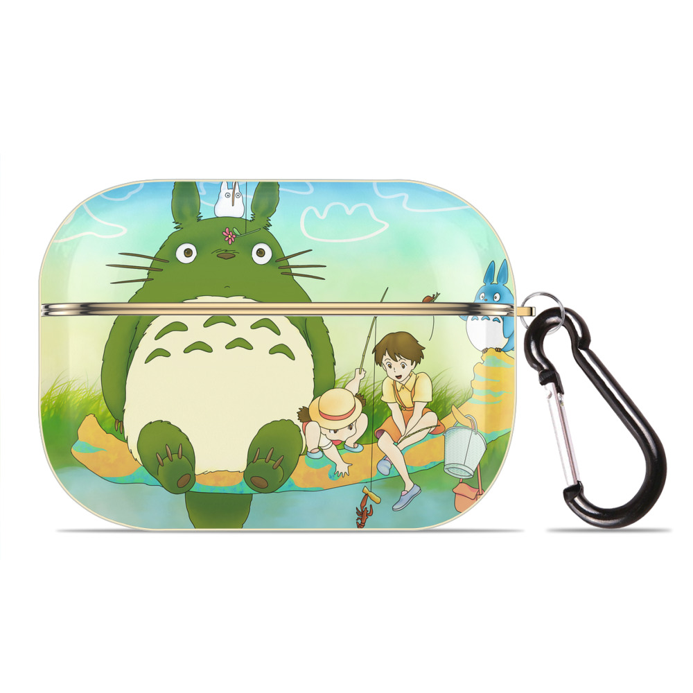 となりのトトロ 草壁メイ 草壁サツキ My Neighbor Totoro Satsuki Kusakabe Mei Kusakabe 【AirPods Pro用】ハードシェル保護ケース｜耐衝撃・防指紋・カラビナ付き商品仕様