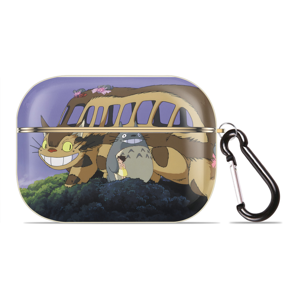 となりのトトロ 草壁メイ 草壁サツキ My Neighbor Totoro Satsuki Kusakabe Mei Kusakabe 【AirPods Pro用】ハードシェル保護ケース｜耐衝撃・防指紋・カラビナ付き商品仕様