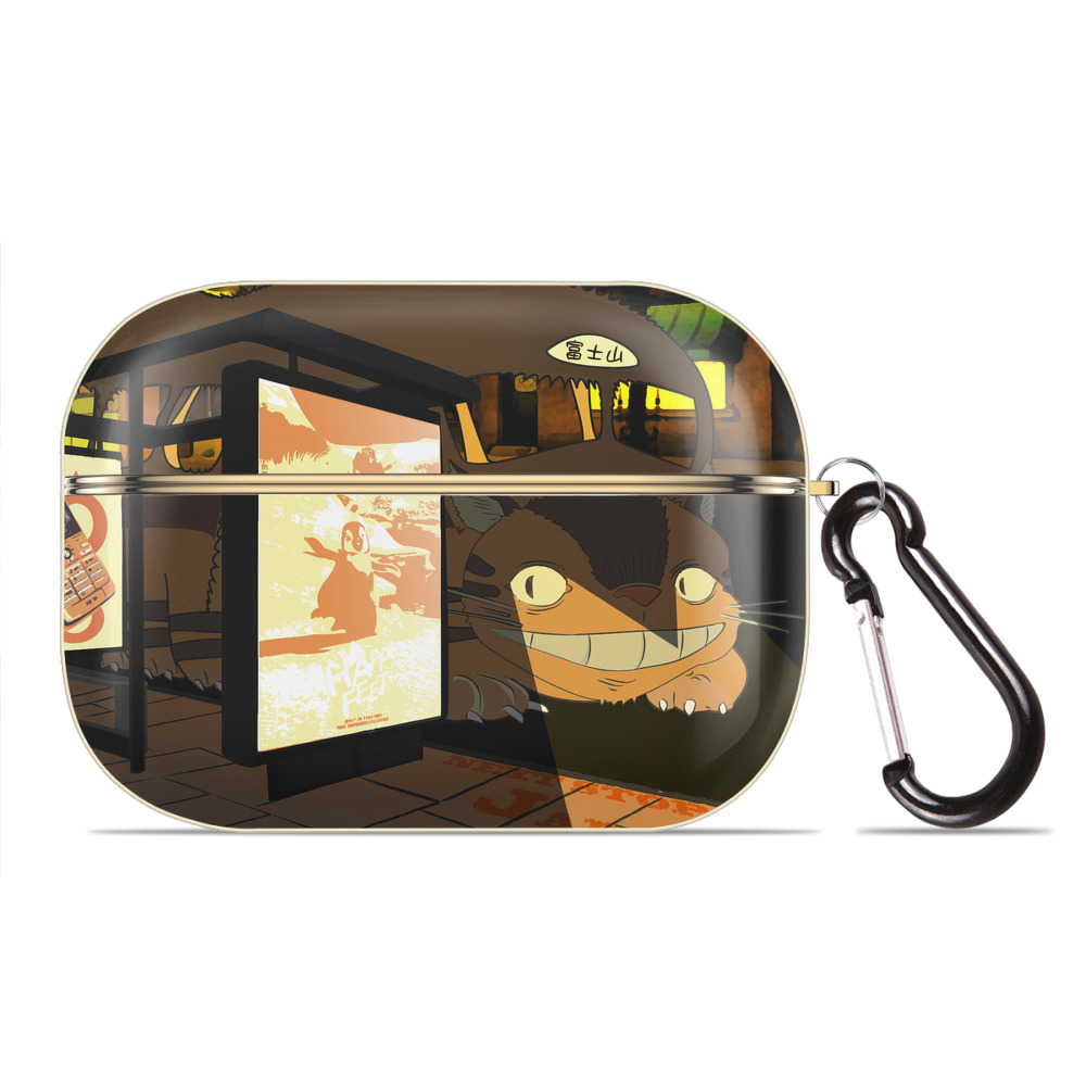 となりのトトロ 草壁メイ 草壁サツキ My Neighbor Totoro Satsuki Kusakabe Mei Kusakabe 【AirPods Pro用】ハードシェル保護ケース｜耐衝撃・防指紋・カラビナ付き商品仕様