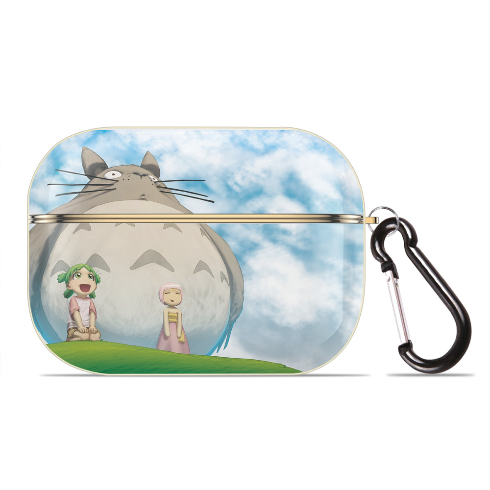 （画像用） となりのトトロ 草壁メイ 草壁サツキ My Neighbor Totoro Satsuki Kusakabe Mei Kusakabe 【AirPods Pro用】ハードシェル保護ケース｜耐衝撃・防指紋・カラビナ付き商品仕様