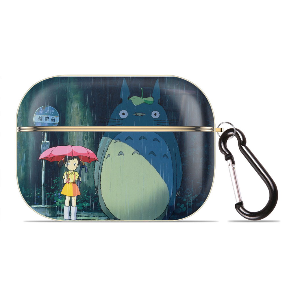 となりのトトロ 草壁メイ 草壁サツキ My Neighbor Totoro Satsuki Kusakabe Mei Kusakabe 【AirPods Pro用】ハードシェル保護ケース｜耐衝撃・防指紋・カラビナ付き商品仕様