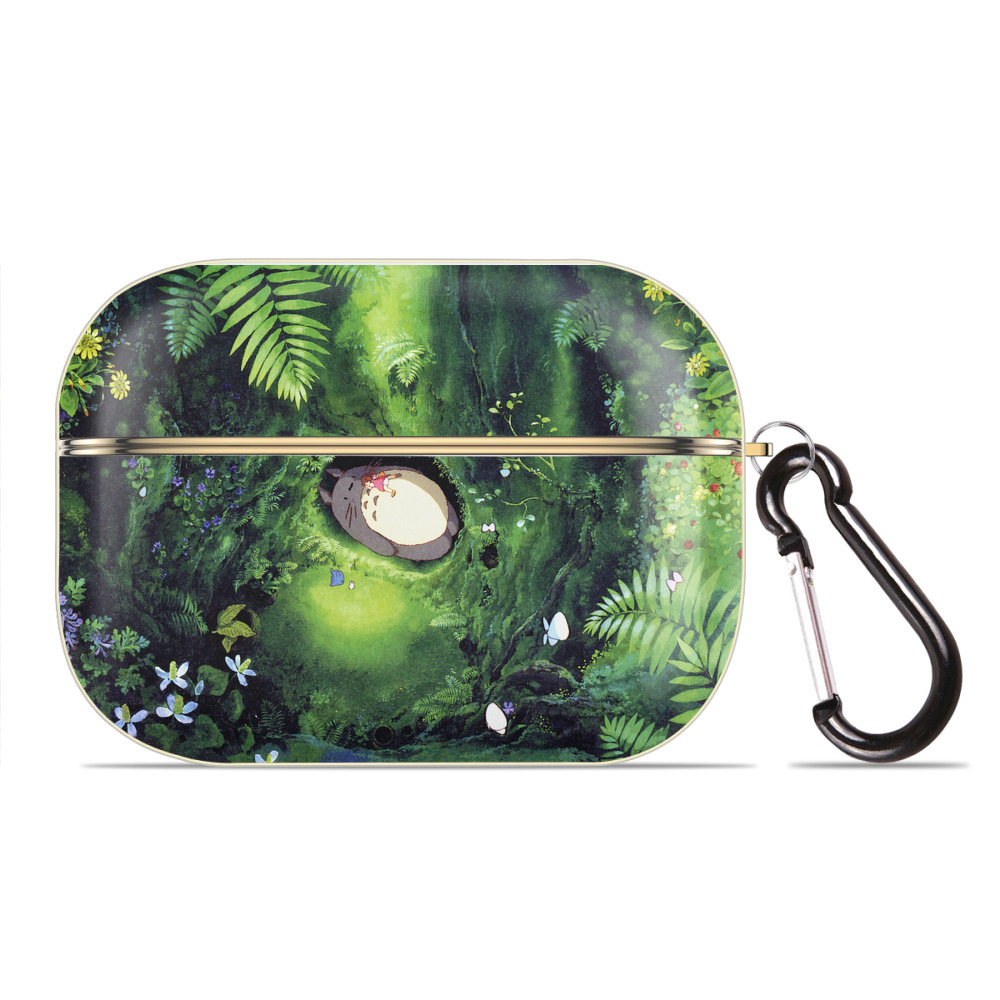 となりのトトロ 草壁メイ 草壁サツキ My Neighbor Totoro Satsuki Kusakabe Mei Kusakabe 【AirPods Pro用】ハードシェル保護ケース｜耐衝撃・防指紋・カラビナ付き商品仕様