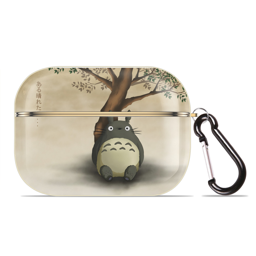 となりのトトロ 草壁メイ 草壁サツキ My Neighbor Totoro Satsuki Kusakabe Mei Kusakabe 【AirPods Pro用】ハードシェル保護ケース｜耐衝撃・防指紋・カラビナ付き商品仕様