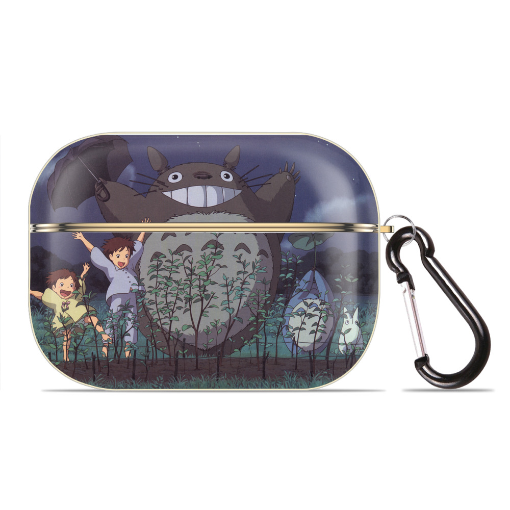 （画像用） となりのトトロ 草壁メイ 草壁サツキ My Neighbor Totoro Satsuki Kusakabe Mei Kusakabe 【AirPods Pro用】ハードシェル保護ケース｜耐衝撃・防指紋・カラビナ付き商品仕様
