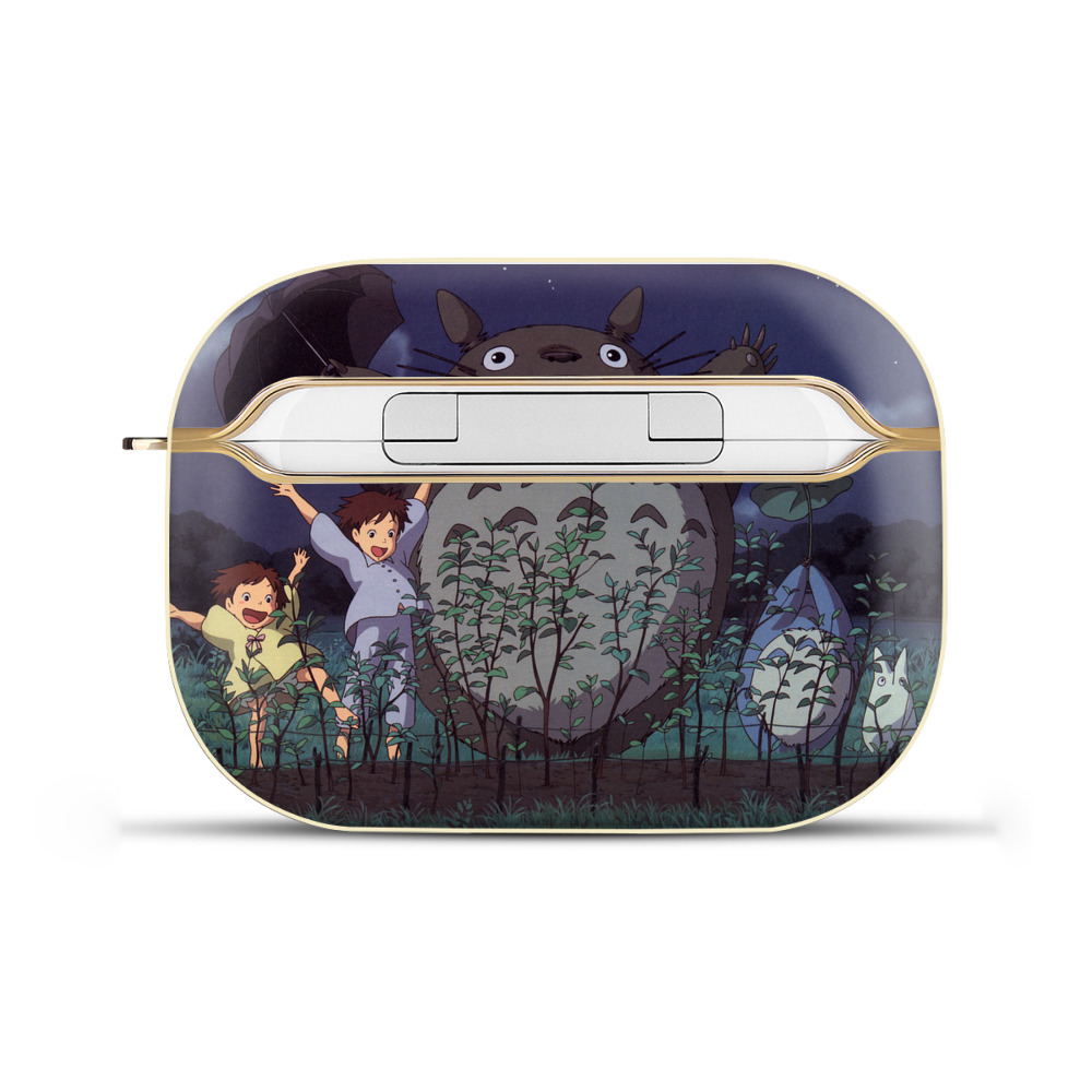 （画像用） となりのトトロ 草壁メイ 草壁サツキ My Neighbor Totoro Satsuki Kusakabe Mei Kusakabe 【AirPods Pro用】ハードシェル保護ケース｜耐衝撃・防指紋・カラビナ付き商品仕様