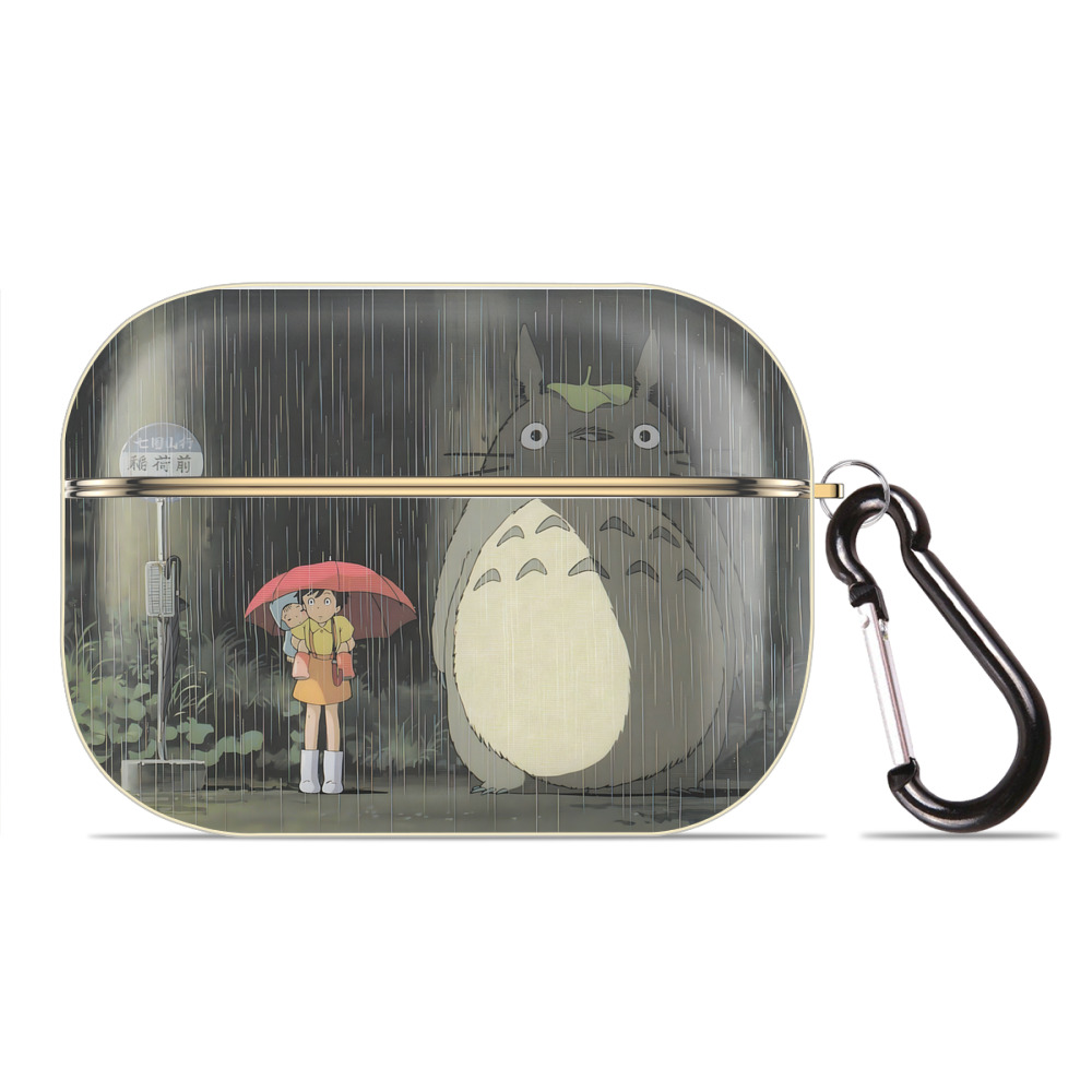 となりのトトロ 草壁メイ 草壁サツキ My Neighbor Totoro Satsuki Kusakabe Mei Kusakabe 【AirPods Pro用】ハードシェル保護ケース｜耐衝撃・防指紋・カラビナ付き商品仕様