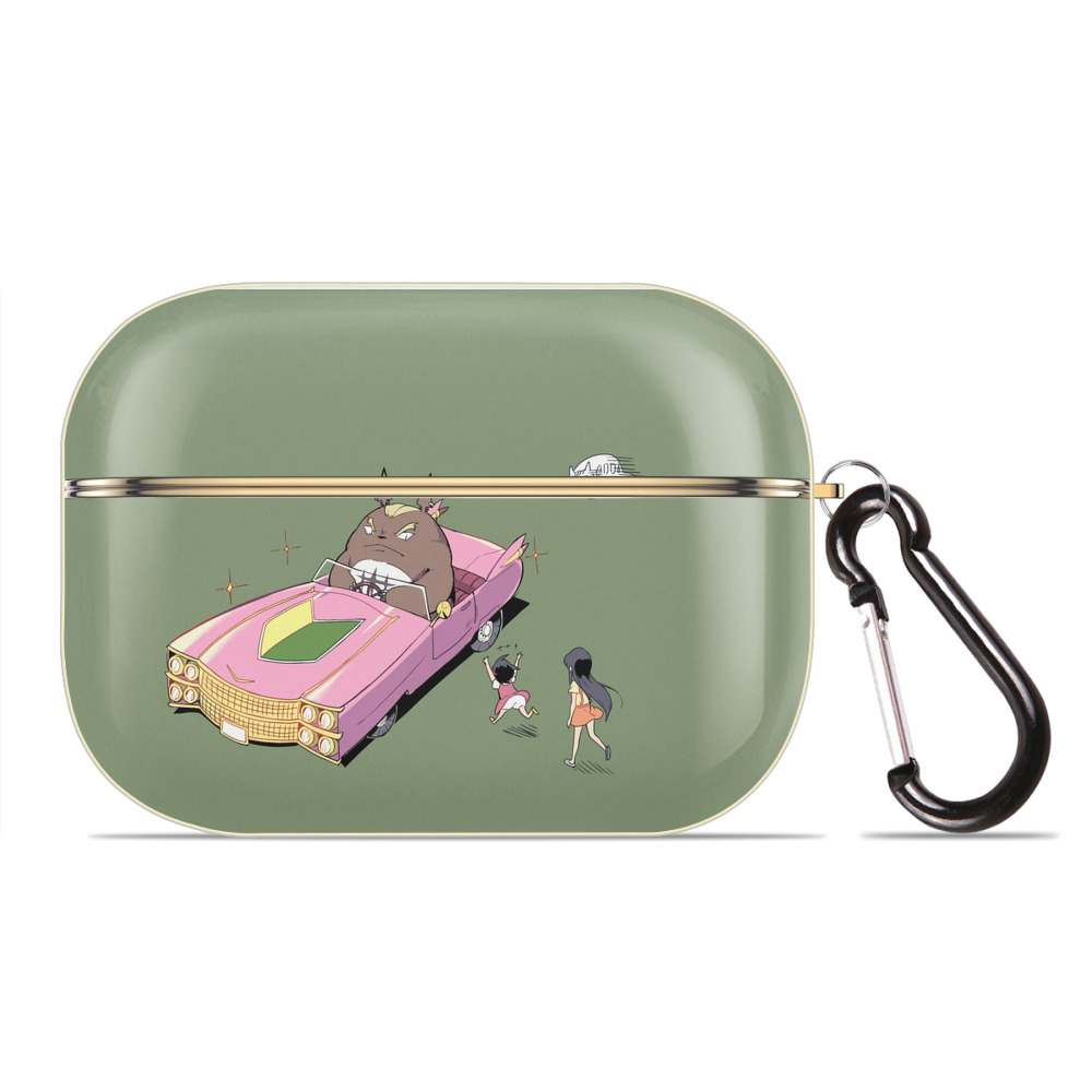 となりのトトロ 草壁メイ 草壁サツキ My Neighbor Totoro Satsuki Kusakabe Mei Kusakabe 【AirPods Pro用】ハードシェル保護ケース｜耐衝撃・防指紋・カラビナ付き商品仕様