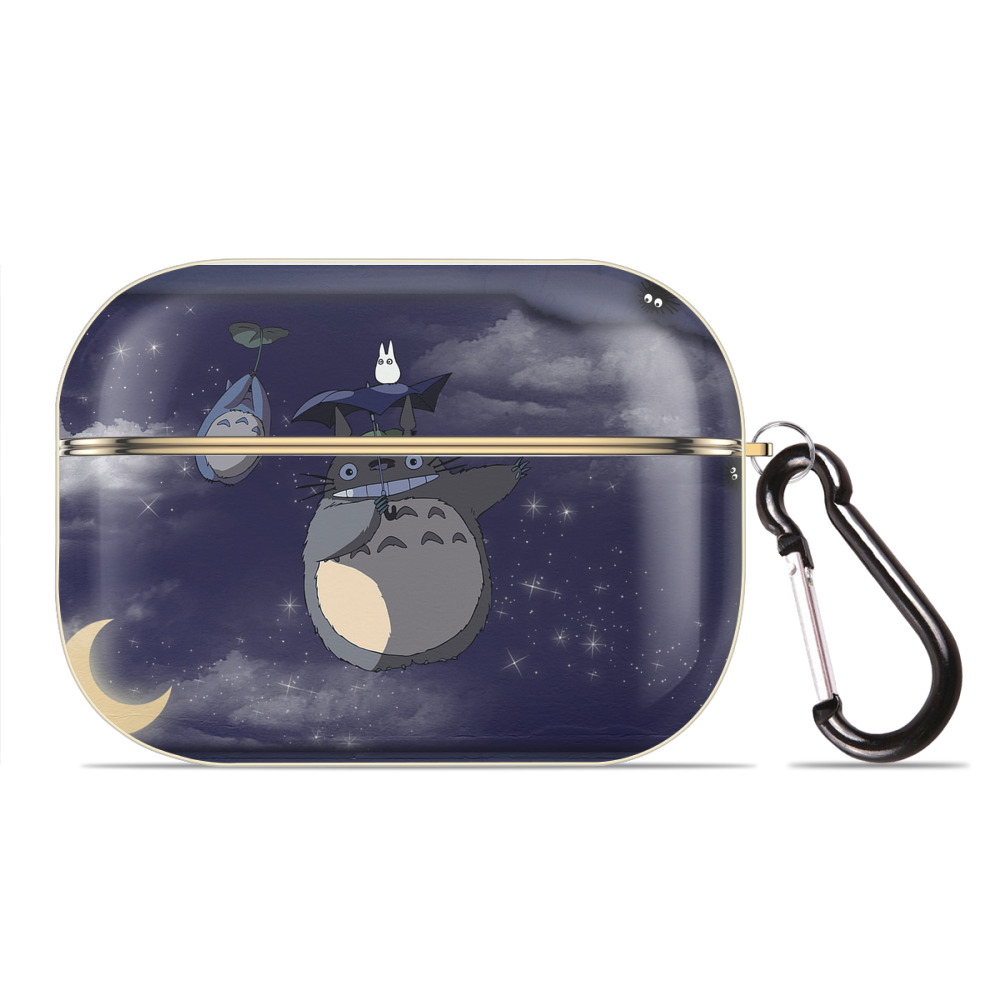 となりのトトロ 草壁メイ 草壁サツキ My Neighbor Totoro Satsuki Kusakabe Mei Kusakabe 【AirPods Pro用】ハードシェル保護ケース｜耐衝撃・防指紋・カラビナ付き商品仕様