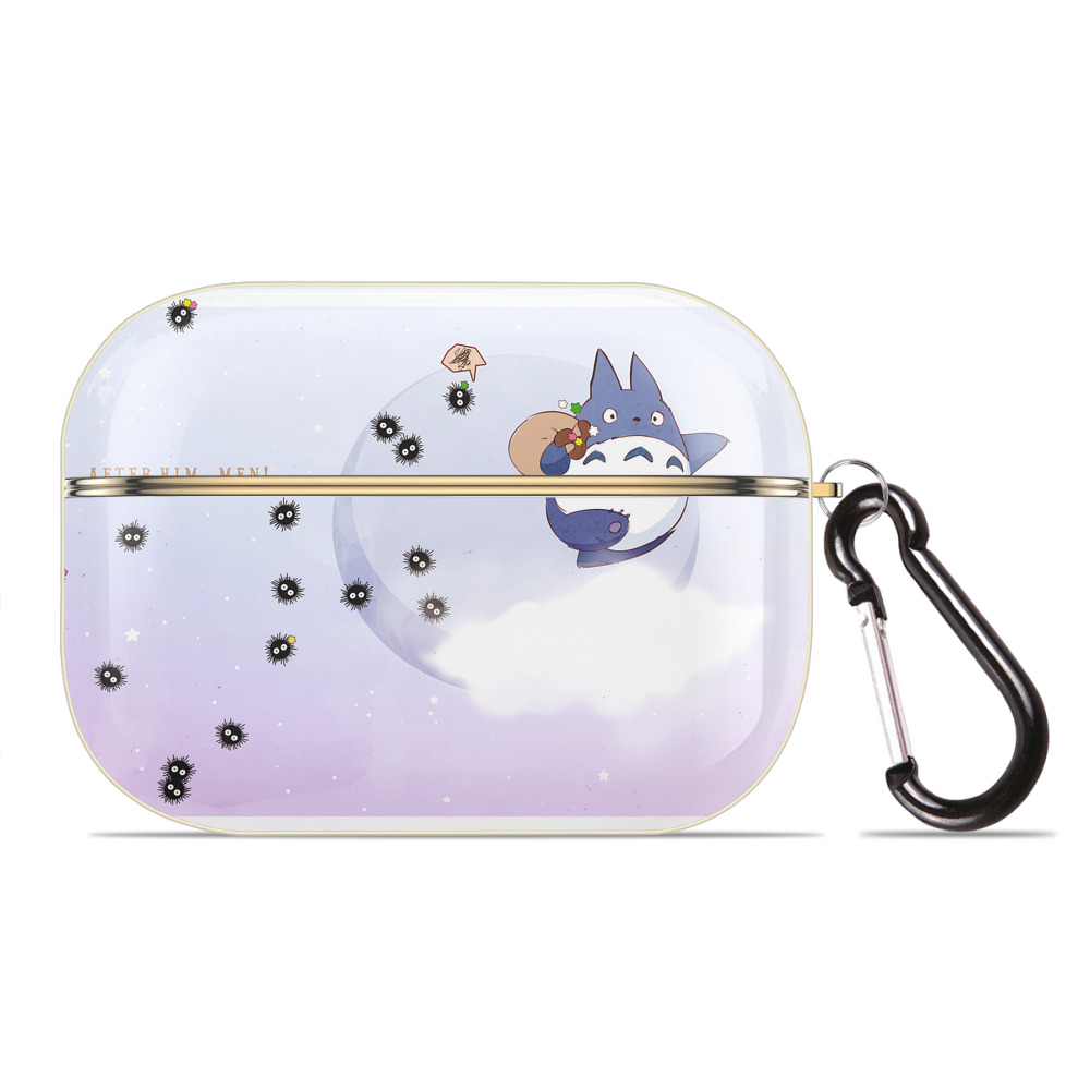 となりのトトロ 草壁メイ 草壁サツキ My Neighbor Totoro Satsuki Kusakabe Mei Kusakabe 【AirPods Pro用】ハードシェル保護ケース｜耐衝撃・防指紋・カラビナ付き商品仕様