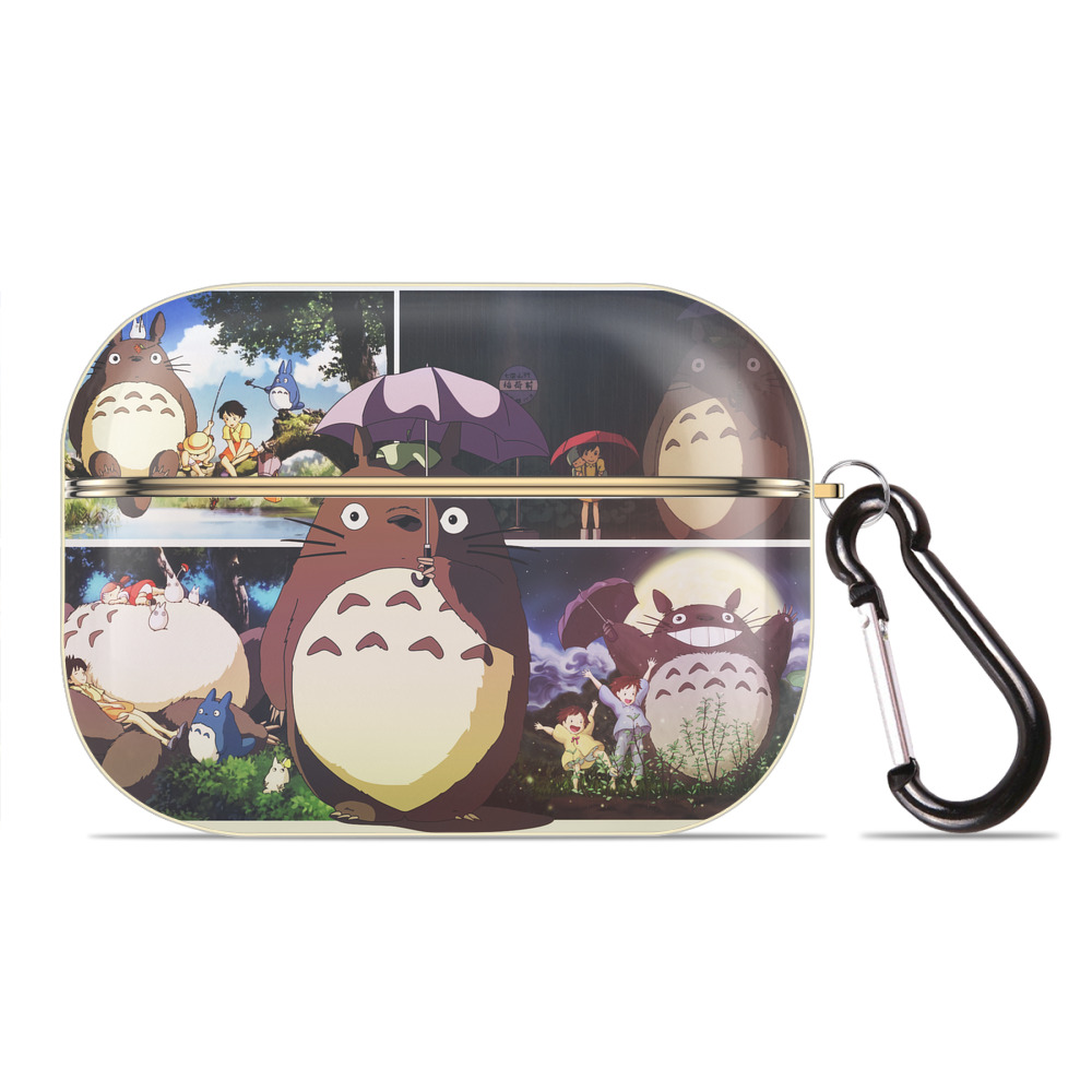 となりのトトロ 草壁メイ 草壁サツキ My Neighbor Totoro Satsuki Kusakabe Mei Kusakabe 【AirPods Pro用】ハードシェル保護ケース｜耐衝撃・防指紋・カラビナ付き商品仕様