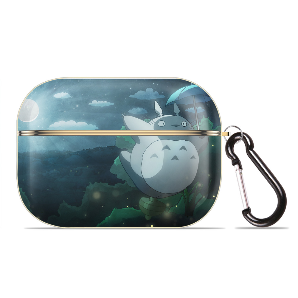 となりのトトロ 草壁メイ 草壁サツキ My Neighbor Totoro Satsuki Kusakabe Mei Kusakabe 【AirPods Pro用】ハードシェル保護ケース｜耐衝撃・防指紋・カラビナ付き商品仕様