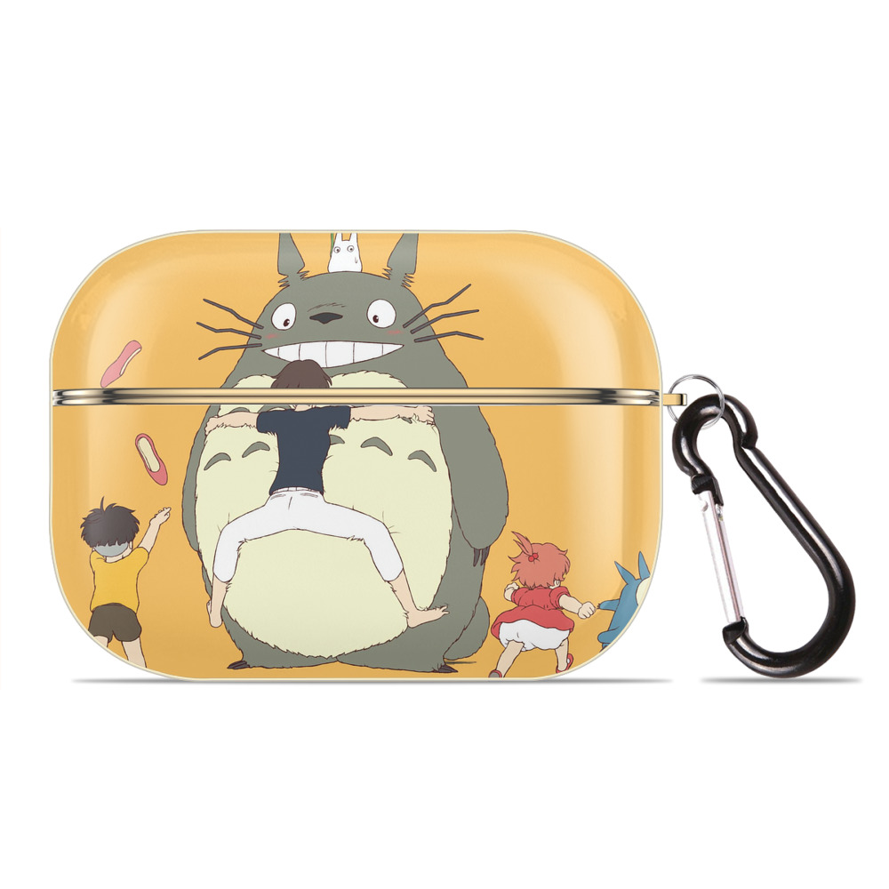 となりのトトロ 草壁メイ 草壁サツキ My Neighbor Totoro Satsuki Kusakabe Mei Kusakabe 【AirPods Pro用】ハードシェル保護ケース｜耐衝撃・防指紋・カラビナ付き商品仕様