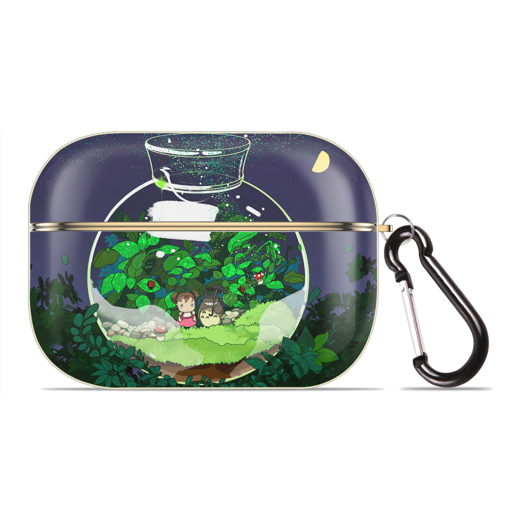 となりのトトロ 草壁メイ 草壁サツキ My Neighbor Totoro Satsuki Kusakabe Mei Kusakabe 【AirPods Pro用】ハードシェル保護ケース｜耐衝撃・防指紋・カラビナ付き商品仕様