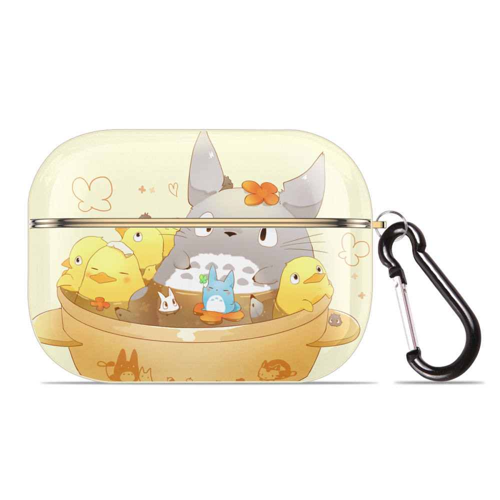 となりのトトロ 草壁メイ 草壁サツキ My Neighbor Totoro Satsuki Kusakabe Mei Kusakabe 【AirPods Pro用】ハードシェル保護ケース｜耐衝撃・防指紋・カラビナ付き商品仕様
