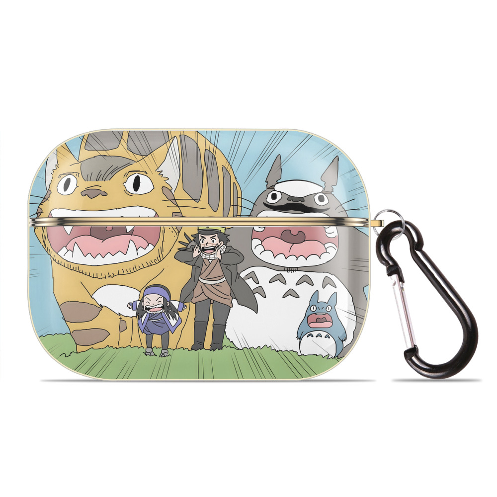 となりのトトロ 草壁メイ 草壁サツキ My Neighbor Totoro Satsuki Kusakabe Mei Kusakabe 【AirPods Pro用】ハードシェル保護ケース｜耐衝撃・防指紋・カラビナ付き商品仕様