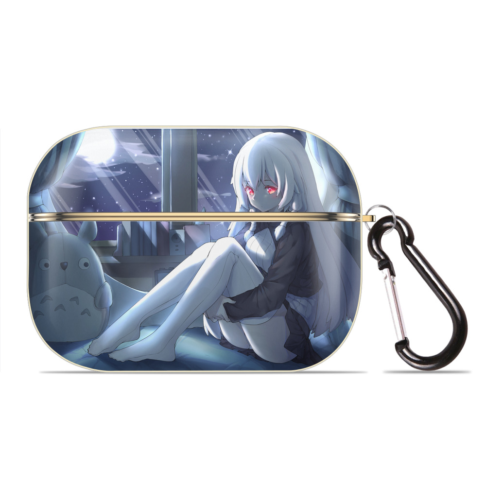 となりのトトロ 草壁メイ 草壁サツキ My Neighbor Totoro Satsuki Kusakabe Mei Kusakabe 【AirPods Pro用】ハードシェル保護ケース｜耐衝撃・防指紋・カラビナ付き商品仕様